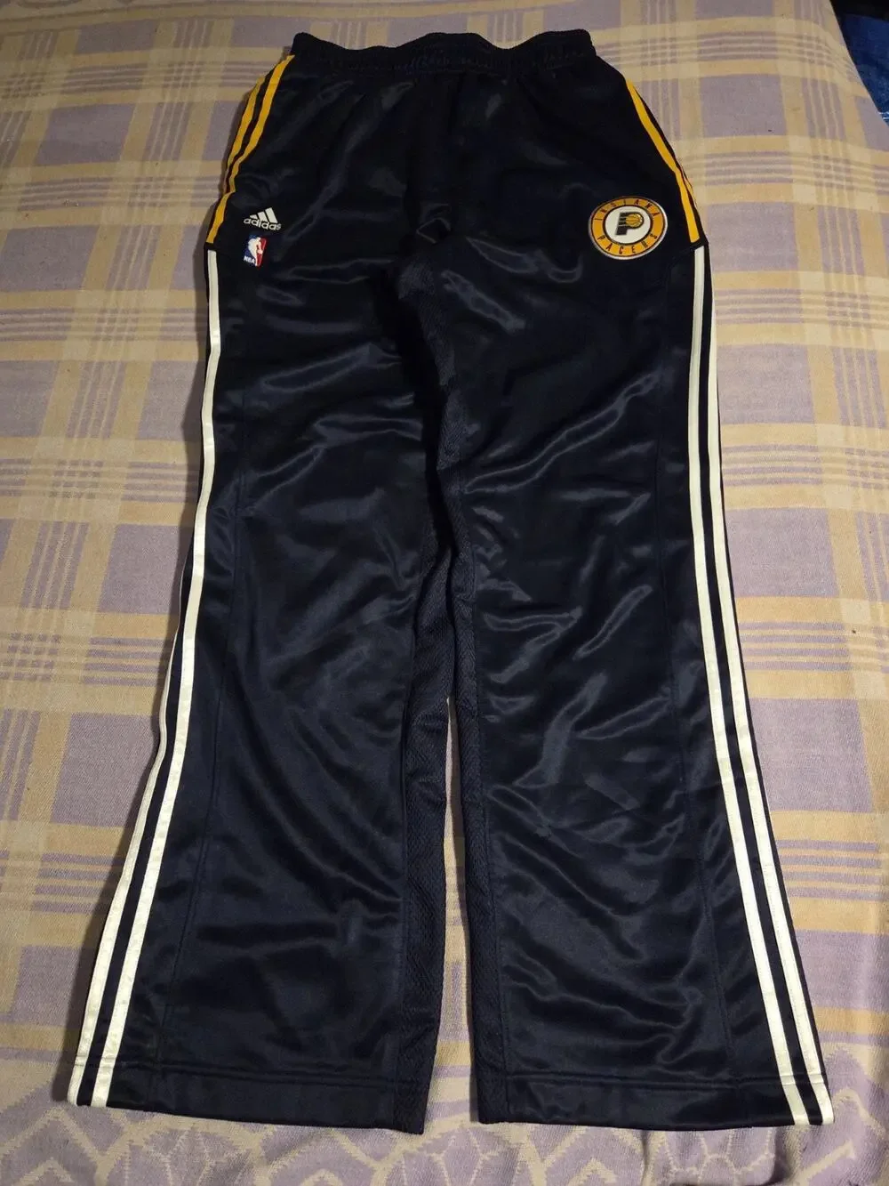 Vintage Adidas Pants Mens XXL Blue Tearaway Snap Breakaway Pacers 2XL Team Issue
